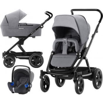 Britax GO Big2 Premium Line 2018 + korba + autosedačka Baby-Safe i-Size grey melange/black