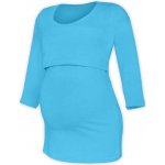 Jožánek Kateřina tričko pro snadné kojení 3/4 rukáv tyrkysová – Zboží Mobilmania