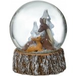 Atmosphera Sněhová koule Laň, Ø 8 cm vícebarevná – Hledejceny.cz