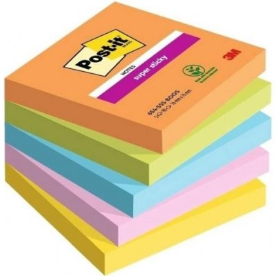 3M Post-it - silně lepicí bločky - 76 x 76 mm, 5 x 90 l., kolekce Boost – Sleviste.cz