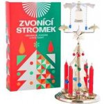 Logimax Česká obnovená výroba Tradiční andělské zvonění stromek stříbrný – Zboží Dáma