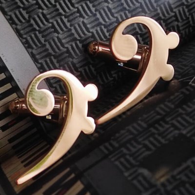 Knoflickarna.CZ basový klíč zlaté – Sleviste.cz