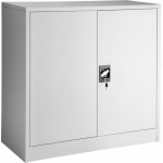 tectake 402486 kovová archivační skříň na spisy 3 přihrádky 90 x 40 x 90 cm - šedá – Hledejceny.cz