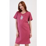 Dámská noční košile mateřská Zajíčci vínová – Zboží Mobilmania
