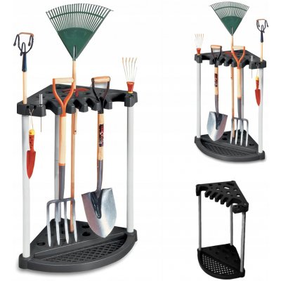 Rohový stojan na zahradní nářadí CORNER TOOL RACK – Sleviste.cz