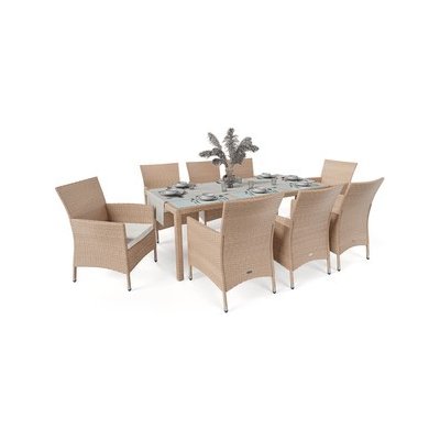 di volio Ratanový nábytek Verona 8+1 béžovo/krémový – Zboží Dáma di volio Ratanový nábytek Verona 8+1 béžovo/krémový – Zboží Dáma