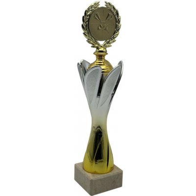 ProZona Sportovní trofej design terče mramorový podstavec zlato-stříbrná 33 cm – Hledejceny.cz