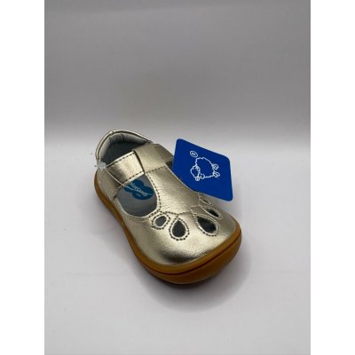 Barefoot dětské sandálky little blue lamb BBB215066-GD Zlatá – Hledejceny.cz