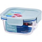 Lock & lock Dóza Clear čtvercová borosilikátové sklo mint 500 ml – Zboží Mobilmania
