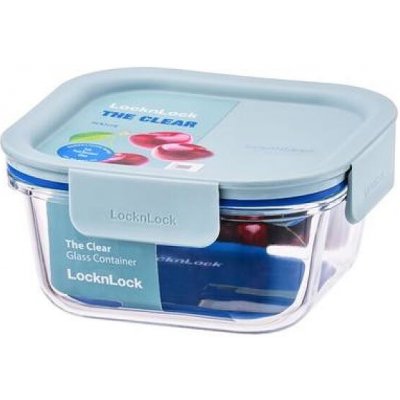 Lock & lock Dóza Clear čtvercová borosilikátové sklo mint 500 ml – Zboží Mobilmania