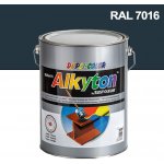 Alkyton hladký lesklý RAL 7016 antracitová šedá 0,75L – HobbyKompas.cz