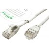 síťový kabel Roline 21.15.3900 UTP slim patch, kat. 6a, LSOH, 0,15m, šedý
