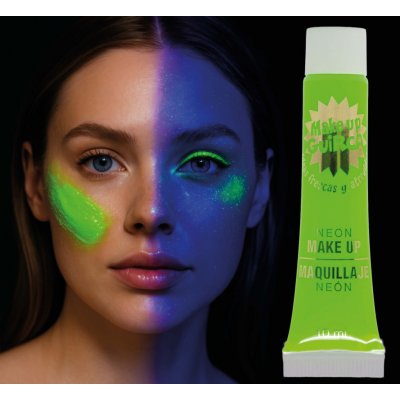 Guirca Barva na obličej v tubě Neon 10 ml různé barvy Zelená – Sleviste.cz