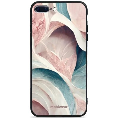 Pouzdro Mobiwear Glossy Apple iPhone 8 Plus - G026G - Růžový a zelenkavý mramor