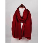 Kašmírská vlněná pašmína Self tmavě červená – Zboží Mobilmania