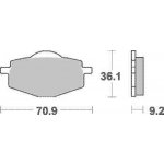 Brzdové destičky DP Brakes zadní YAMAHA XT 600 E (89-03) rok 90-03 | Zboží Auto