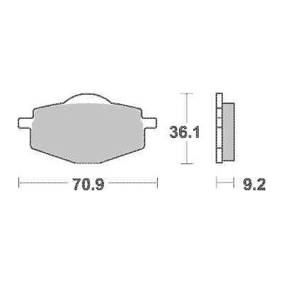 Brzdové destičky Brembo zadní YAMAHA XT 600 E (89-03) rok 90-03 – Hledejceny.cz