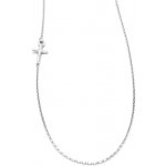 B&B Goldinvestic Zlatý řetízek s křížkem na boku bílé zlato N5514-585/1000 – Sleviste.cz