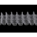 Záclonovka šíře 75 mm tužkové řasení, střední, transparent (bal. 1) – Zboží Dáma