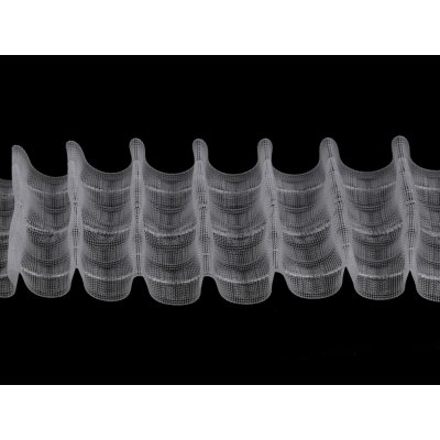 Záclonovka šíře 75 mm tužkové řasení, střední, transparent (bal. 1) – Zboží Dáma