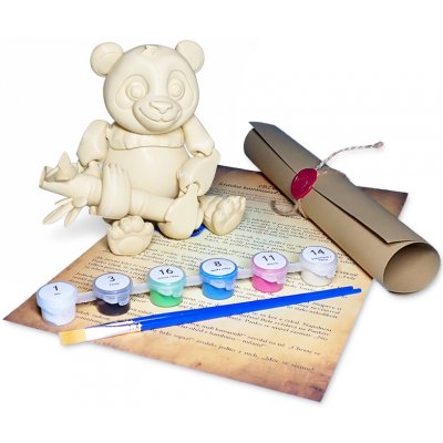 Veselý Tučňák Panda Kreativní sada 3D omalovánky s pohádkou – Hledejceny.cz