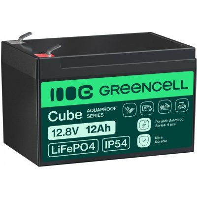 Green Cell Cube LiFePO4 12,8V 12Ah LFPGC12V12AH LITHIUM-GELPHATE – Hledejceny.cz