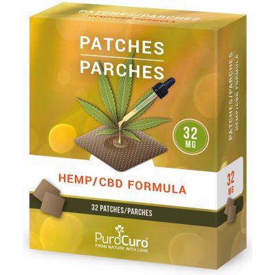 PuroCuro Konopné CBD náplasti 1024 mg 32 ks x 32 mg