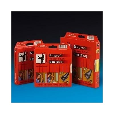 páska 9x5.5x6m P-profil bílá těsnící okna/dveře – Hledejceny.cz