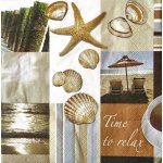 Ubrousek 33x33cm Mušle – Zboží Dáma