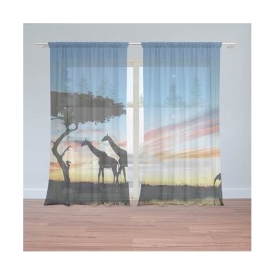 Sablio Záclony Sahara: 2ks 150x250cm – Hledejceny.cz