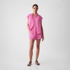 Dámské šortky GAP Crinkle Gauze Pull On Shorts India Pink