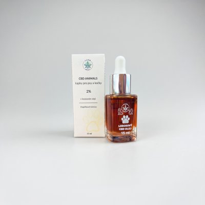 Cannrest animals 2% CBD Lososový olej 15 ml – Hledejceny.cz