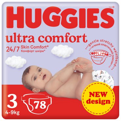 HUGGIES Ultra Comfort Jumbo 3 78 ks – Sleviste.cz