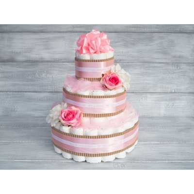 PASTELL Decor Plenkový dort pro holčičku It´ s a Girl! Bez hračky 2 Miminko váží 3 - 6 kg – Zboží Mobilmania