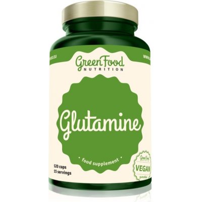 GREENFOOD NUTRITION Glutamin 120 kapslí – Sleviste.cz