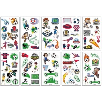 Rocolo Design Dočasné tetování Fotbal 12 x 7 cm – Zboží Dáma