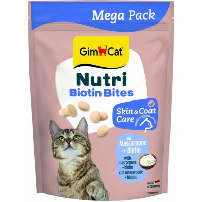 Gimcat Nutri BIotin BItes tablety s Mascarpone 425 g – Hledejceny.cz