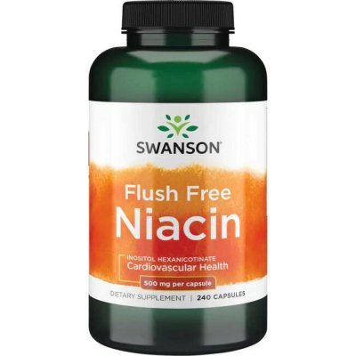 Swanson Flush Free Niacin 500 mg 240 kapslí – Hledejceny.cz