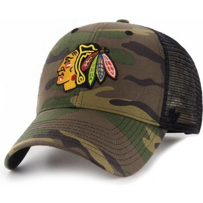 47 Brand Chicago Blackhawks Camo Branson MVP Snapback camo / černá / černá – Zboží Mobilmania