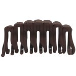 Matný skřipec v hnědé a černé barvě Barva: černá – Zboží Dáma