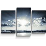 Sablio Obraz - 3-dílný Pohled na moře - 75x50 cm – Hledejceny.cz
