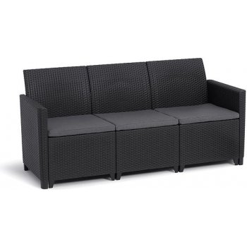 Keter MARIE 3 SEATERS SOFA grafit