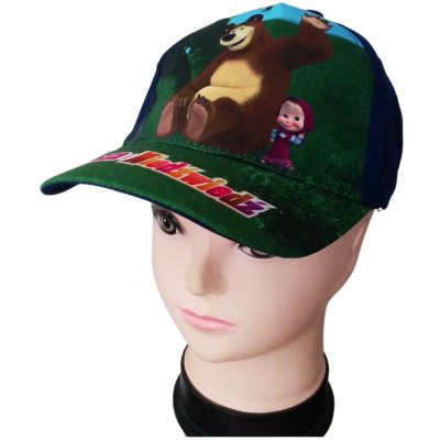 Eplusm chlapecká kšiltovka MÁŠA A MEDVĚD modrá – Zbozi.Blesk.cz