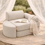 Play Sofa Rozkládací Dětská Pohovka Outzy Oat Blush Beige – Sleviste.cz