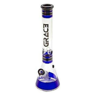 Grace Glass Skleněný bong Classic Beaker Blue 45 cm – Zboží Dáma