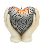 Svíčkománie3D Srdce v dlaních 140 g – Zboží Dáma