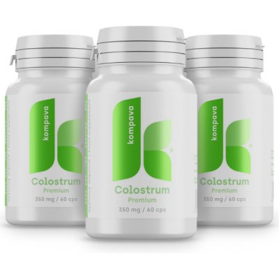 Kompava 3-balení Colostrum Premium 350 mg 60 kapslí – Hledejceny.cz