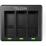 Telesin 3-slot nabíječka na GoPro Hero 9 / Hero 10 černá TEL71012 TEL71012 – Zboží Živě