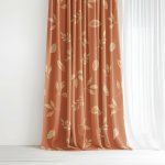 Goldea bavlněný závěs - oranžové podzimní lístky 280x150 cm – Hledejceny.cz