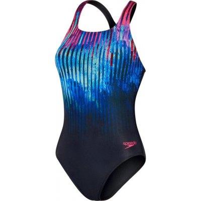 Speedo Digital Printed Medalist Swimsuit Womens True navy – Zboží Dáma